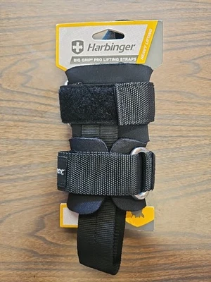 Correas de levantamiento de pesas antideslizantes Harbinger Big Grip Pro, nuevas Foto 1 de 2