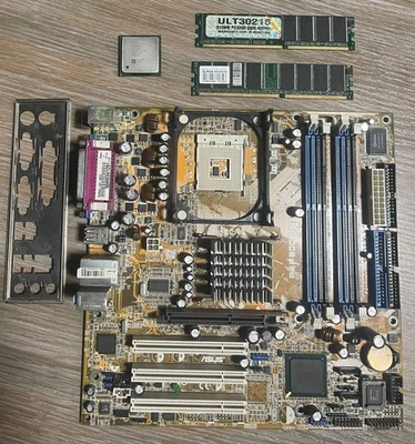 ASUS P4P800-VM Socket478 Motherboard + P4 2.4 GHz + 1GB RAM. TESTED. - Image 1 of 4