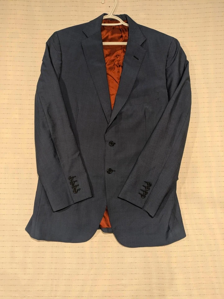 Chaqueta Traje Holland And Sherry Azul Talla Personalizada Pecho 42 Foto 1 de 4