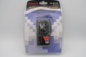 NOS Aiwa TP-M110 Micro Cassette Voice Recorder Dictaphone V-Sensor - Picture 1 of 4