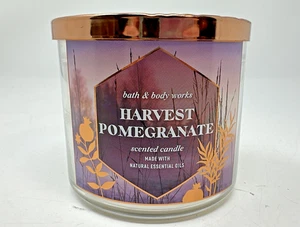 Bath & Body Works Harvest Pomegranate 3-Wick Scented Candle 14.5 oz / 411g New - Picture 1 of 3