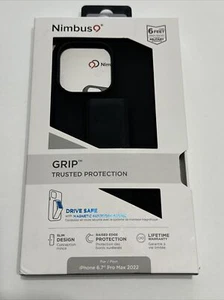 Nimbus9 GRIP Series Hard Case for Apple iPhone 14 Pro Max - Black - Picture 1 of 8