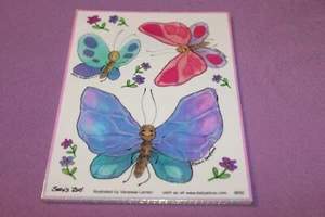 Suzy's Zoo ROLL of 13 Sheets of Vintage Opalescent Large Butterfly Stickers! - Picture 1 of 1