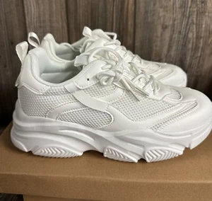 Niluber klobige Turnschuhe für Damen weiß Netz Wanderschuhe neu mit Box - Bild 1 von 8