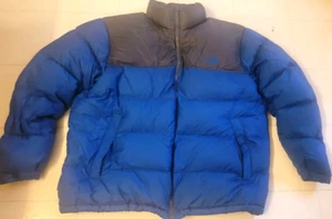 The North Face 700 STOW AWAY Puffer Blue/Grey Jacket Men's size XXL EUC - Picture 1 of 24