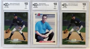 MLB Graded Card Lot #144, Johnson, #290 Percival, #144 Johnson All BCCG Graded - Picture 1 of 2
