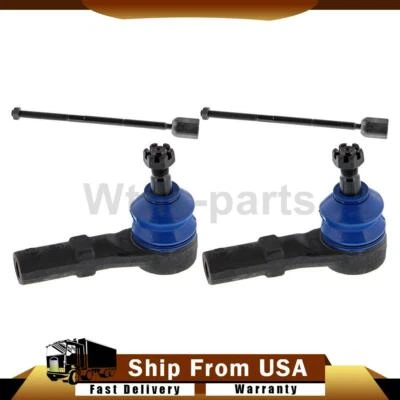 Extremo de barra de amarre de dirección exterior interior delantera para Mercury Sable 1996-2005 4x Foto 1 de 4