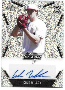 2020 Leaf Flash Baseball COLE WILCOX #BA-CW1 Silver Rookie Autograph
