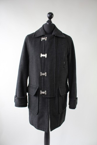 TRENCH MOSCHINO VINTAGE DA UOMO IN LANA MADE IN ITALY TAGLIA US32