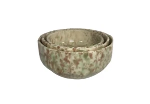 Set di 3 ciotole per nido in ceramica rara vintage Morton set di 3 motivi boschivi - Foto 1 di 7