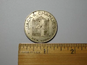 TOKEN MEDAL COIN JACK & CHARLIE'S 21 NEW YORK - Picture 1 of 4
