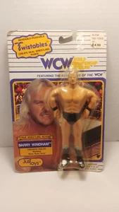 Barry Windham 6" Twistables WCW 1990 NUOVA MOSC Modellino Just Toys Wrestling - Foto 1 di 7