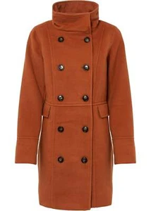 Neu Kurzmantel mit Stehkragen Gr. 44 Kastanienbraun Damen Mantel Anorak - Bild 1 von 1