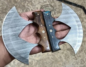 2 Stück maßgeschneidertes schönes Damaststahl Enthäutungsmesser ULU Messer (3008) - Bild 1 von 4