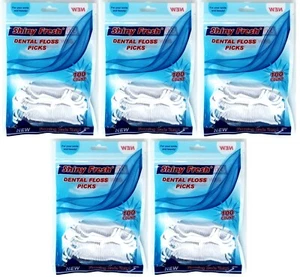 500 Zahnseide Picks Zähne Zahnfleisch Reiniger Fresh Clean Zahnseide Einweg - Bild 1 von 3