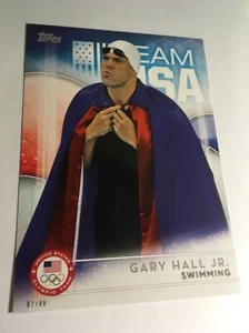 Topps Olympic Jumbo 2016 5x7 Gary Hall Jr. Natación 56 #'d 02/49 - Imagen 1 de 1