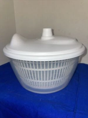 IKEA Ensalada Spinner TOKIG Tazón Blanco Doble Ensalada Lechuga Lavadora Tazón para Servir Foto 1 de 4