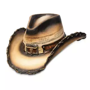 Stampede Hats - Tea Stained Long Horn Cowboy Hat - Picture 1 of 9