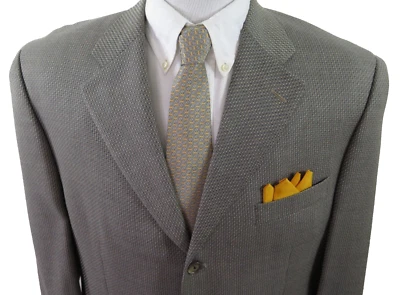 Jack Victor Prossimo Mens Pure Wool Geometric Blazer Jacket Sport Coat 43 L - Image 1 of 4