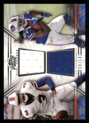 2014 Topps Prime Dual Combo Relics #DCRMW Sammy Watkins/EJ Manuel /142 - Image 1 of 2