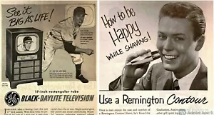 GE Black-Daylite Television Remington Afeitadora de Contorno Anuncio de National Geographic. - Imagen 1 de 8