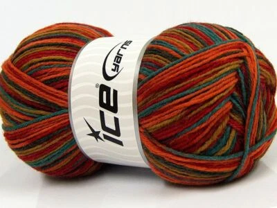 Glamor Sock Sport Weight #68203 Aztec Palette Superwash & Wool Nylon 150gr 437yd - Image 1 of 3