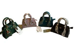 FABEL ENGLAND WIESE KREATUR ORCHIDENSTRAUSS MINI STRUKTURIERTE TASCHE. - Bild 1 von 5