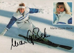 Mariele Epple-Beck UH  Ski Alpin Autogrammkarte original signiert 6028 H - Picture 1 of 1