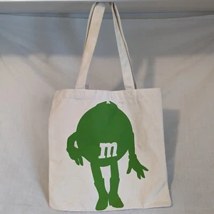 Grüne wiederverwendbare Canvas-Einkaufstasche von M&M fabelhaft frech unabhängig verlockend - Bild 1 von 8