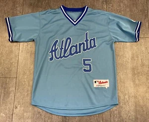 Majestic Freddie Freeman 1982 Atlanta Braves Cooperstown Men's Jersey Retro Sz S - Picture 1 of 5