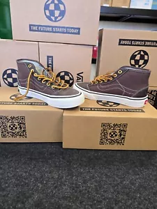 Vans trainers size 4 UK Brown - Unisex - Harry Bryant Destruct Mid V - BNIB - Picture 1 of 11