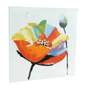 Quadro su tela fiori su cornice in legno - quadro da parete quadro floreale - Foto 1 di 2