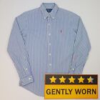 Ralph Lauren Stripe Shirt 15 38 Fits Like Small Custom Fit Blue Striped