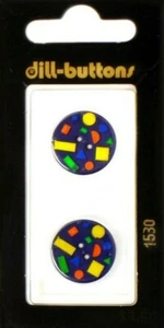 Dill Buttons ~ (1530) - 11/16" - 2 ct - Picture 1 of 1