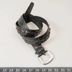 Cinturón de cuero de reptil de lujo para hombre dinero cremallera oculta - Imagen 1 de 6
