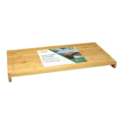 Wooden Cutting Chopping Board Rectangle With Legs Service Tray Hob Protector - Image 1 of 4