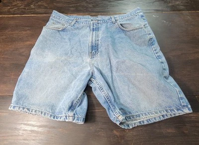 Members Mark Mens Blue Denim Jean Shorts Size 40 *Rips,Stains  - Image 1 of 4