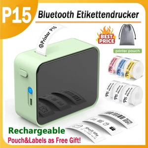 Bluetooth Etikettendrucker P15 Etikettiergerät Labeldrucker Beschriftungsgerät - Bild 1 von 25