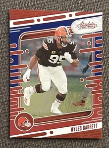 Myles Garrett - 2024 Panini Absolute #25 Red & Blue  Cleveland Browns   I358 - Picture 1 of 2