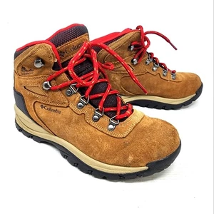 Columbia Womens Waterproof Brown Leather Suede Hiking Boots Trail Size 8 - Picture 1 of 8