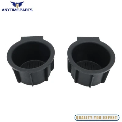 For 09-14 Ford F-150 2Pcs NEW Front Center Console Cup Holder Rubber Insert US - Image 1 of 4