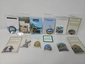 Lot Of 12 New Hiking Walking Stick Medallions Yellowstone Big Bend Zion Balmorhe - Picture 1 of 7