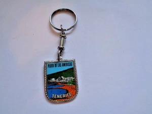 Vintage PLAYA DE LAS AMERICAS TENERIFE Keychain metal Used - Picture 1 of 10