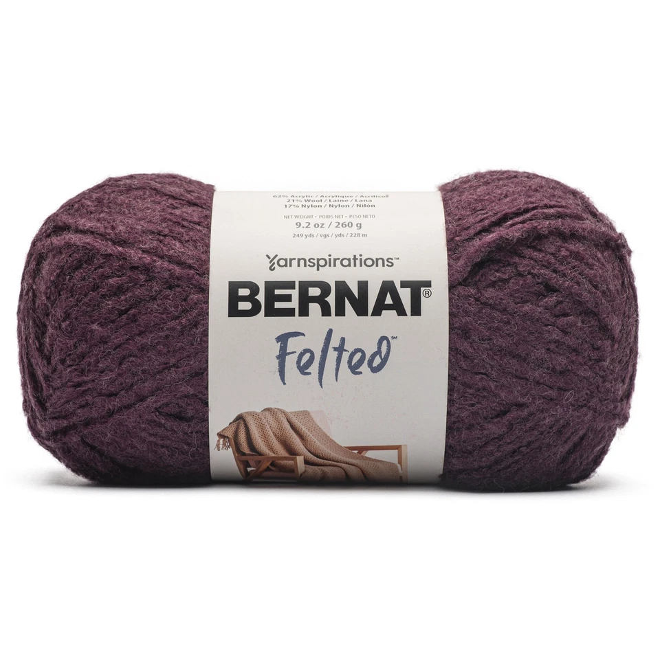 Bernat Felted Yarn-Cabernet - Image 1 of 1