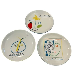 Picasso Living 1962 Masterpiece Editions Luncheon Plates Set of 3 7.5” Used - Picture 1 of 14