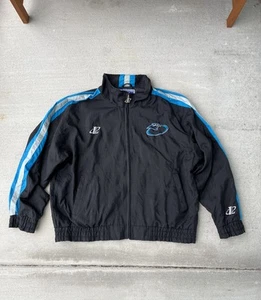 Vtg 90s Logo Athletic Mens Carolina Panthers Jacket Windbreaker NFL Football XL - Picture 1 of 11