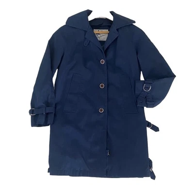 De Colección Misty Harbor Mujer 6 Lluvia Resbaladiza Abrigo Chaqueta Forrada Azul Marino EE. UU. Náutico Años 80 Foto 1 de 4