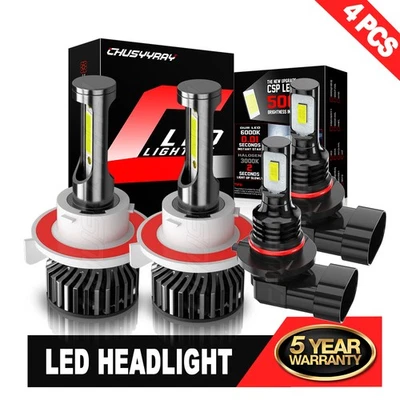 Conjunto de faros para Ford F150 2004-2008 + faros LED altos/bajos + bombillas antiniebla Foto 1 de 4