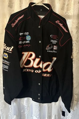 CHAQUETA DE CARRERAS DALE EARHARDT JR. 8 BUD NASCAR - TALLA 2xl ~ AUTÉNTICA PERSECUCIÓN - NUEVA Foto 1 de 4