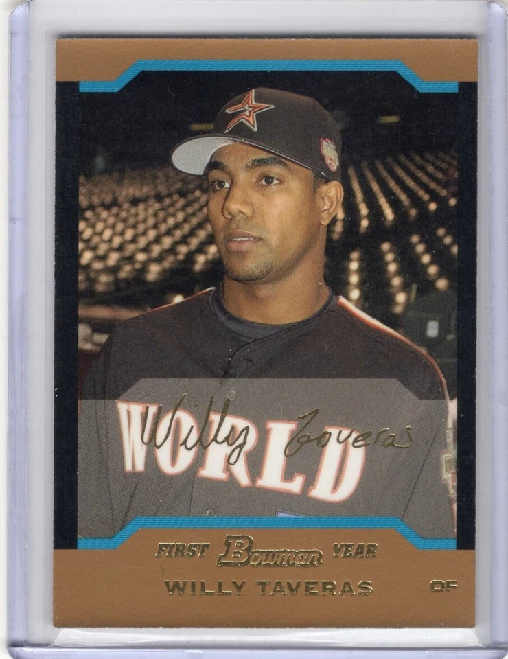 ЗОЛОТАЯ КАРТОЧКА ДЕБЮТАНТА WILY TAVERAS 2004 Bowman Draft NoBDP153 — ASTROS - Изображение 1 из 1